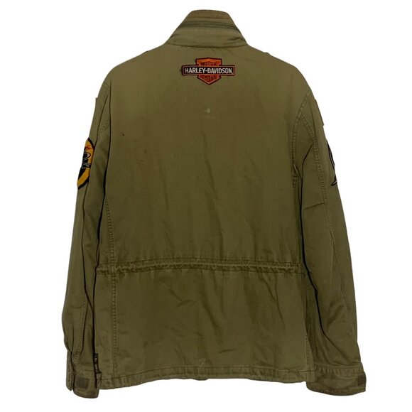 Ralph Lauren Denim Supply Jacket M-65 Camo Military Patches Pins USA Field L - Picture 2 of 16